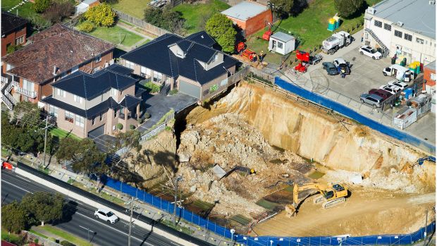 Mt Waverley collapsed site